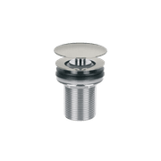 Clikclak Overflow Pop-Up Dome Waste Brushed Stainless gallery detail image