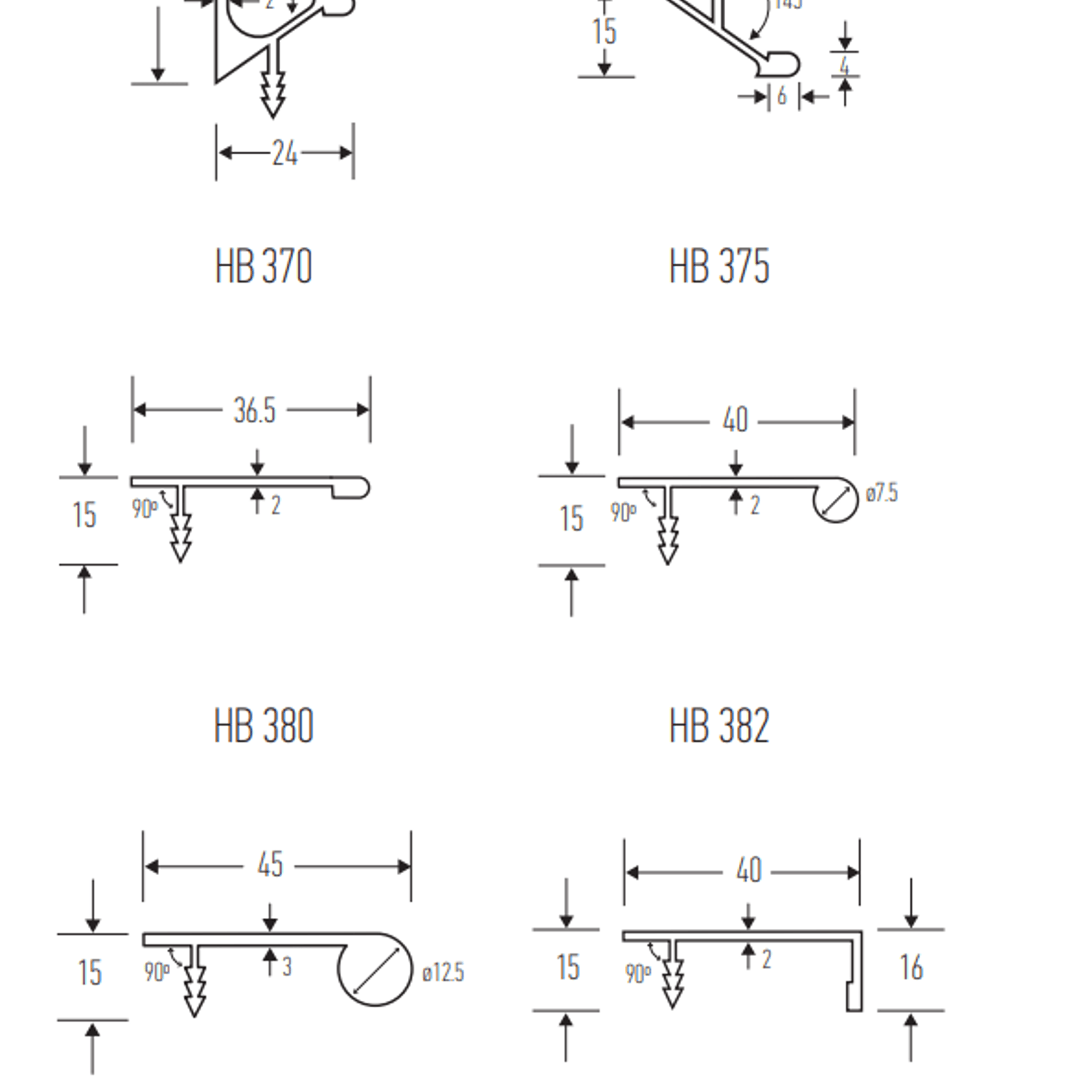HB370 + HB380 Series Continuous Drawer Pull gallery detail image