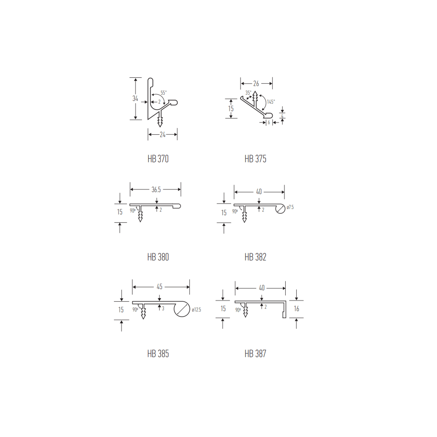 HB370 + HB380 Series Continuous Drawer Pull gallery detail image