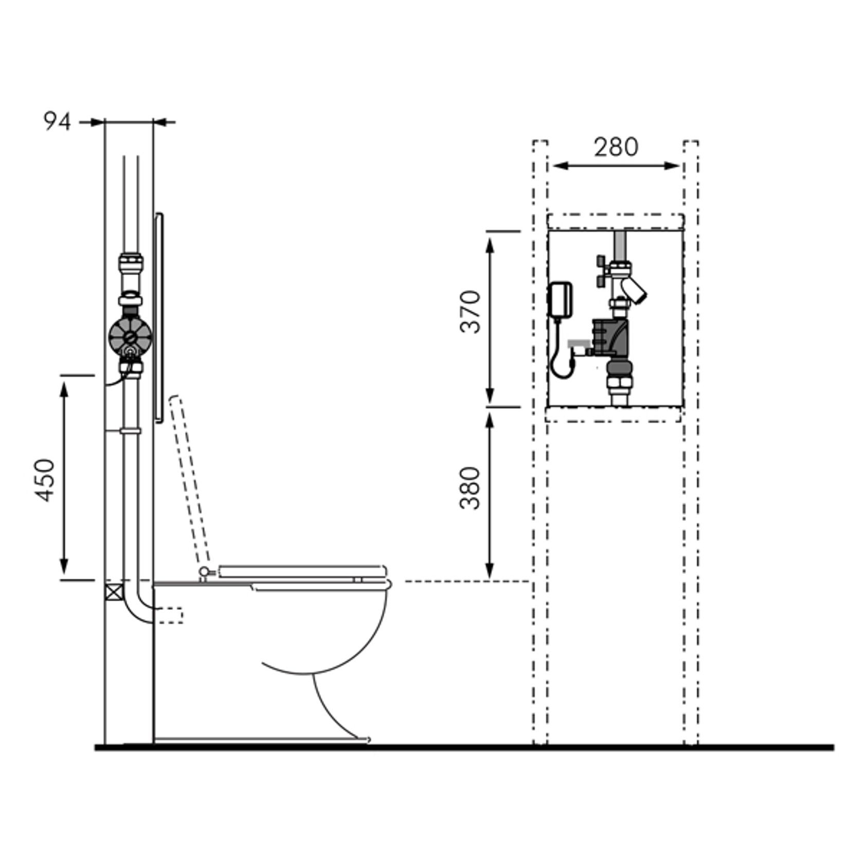 Solo Electronic Dual Flush Valve gallery detail image