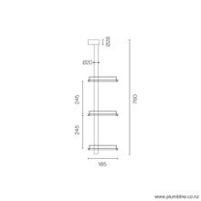 Progetto 3 Tier Shower Caddy gallery detail image