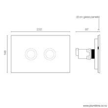 Mod Flush Panel White Glass/Chrome gallery detail image