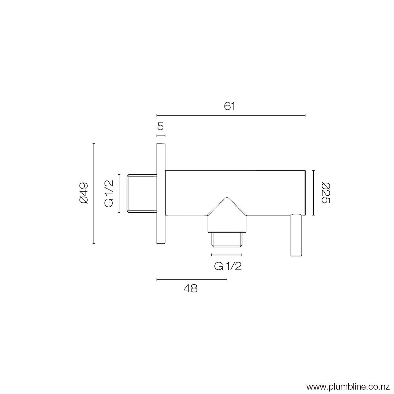 Swiss Deluxe Angle Valve 15mm gallery detail image
