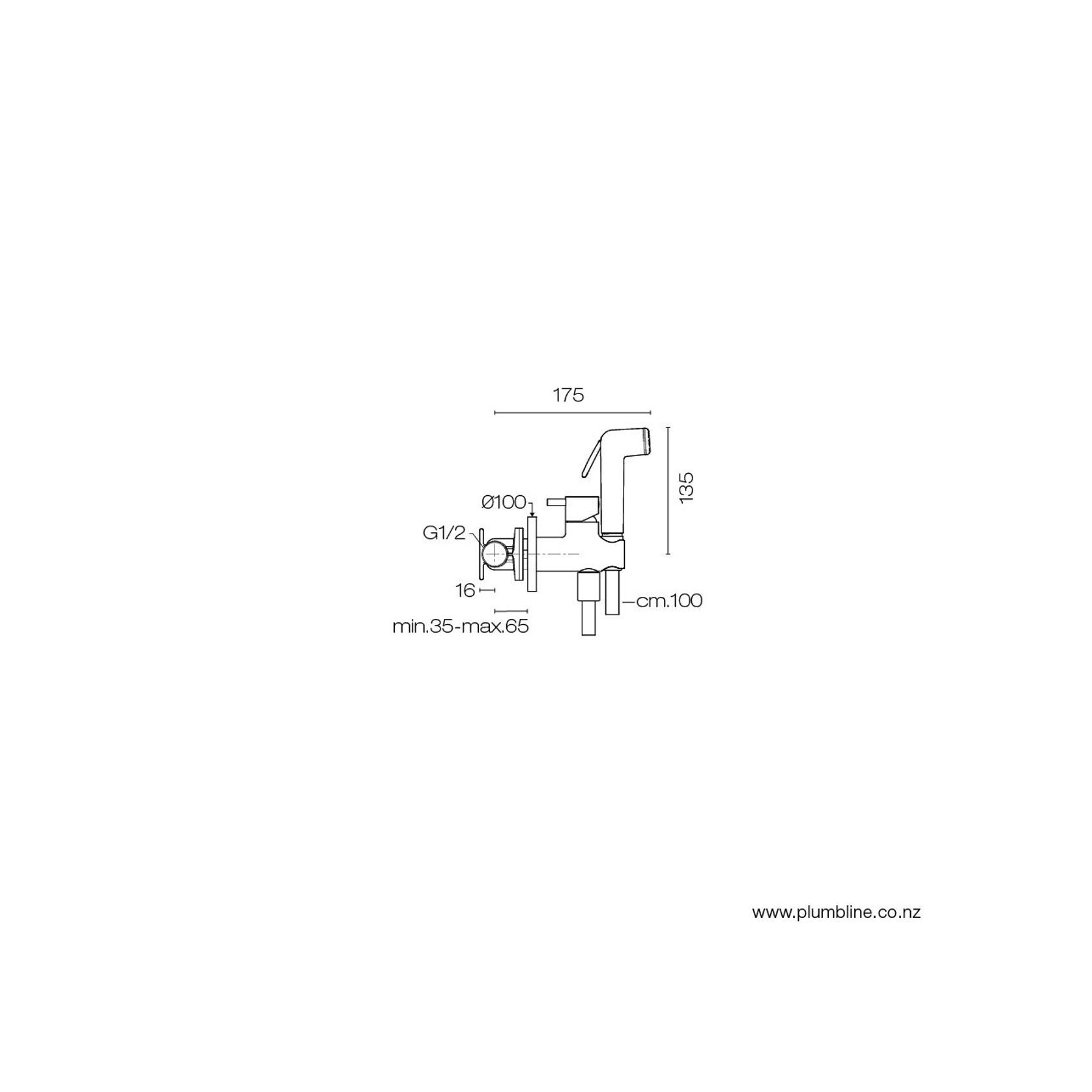 Buddy Bidet Spray With Integrated Mixer gallery detail image