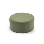 Halle Medium Round Ottoman | Moss Green gallery detail image