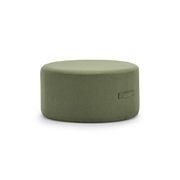 Halle Medium Round Ottoman | Moss Green gallery detail image