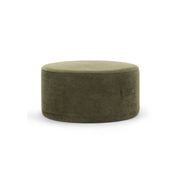 Halle Medium Round Ottoman Pouf | Wattle Green gallery detail image