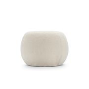 Venus Round Ottoman | Cream Bouclé gallery detail image