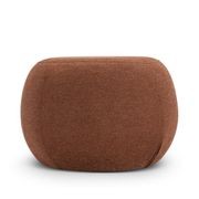 Venus Round Ottoman | Rust Orange gallery detail image