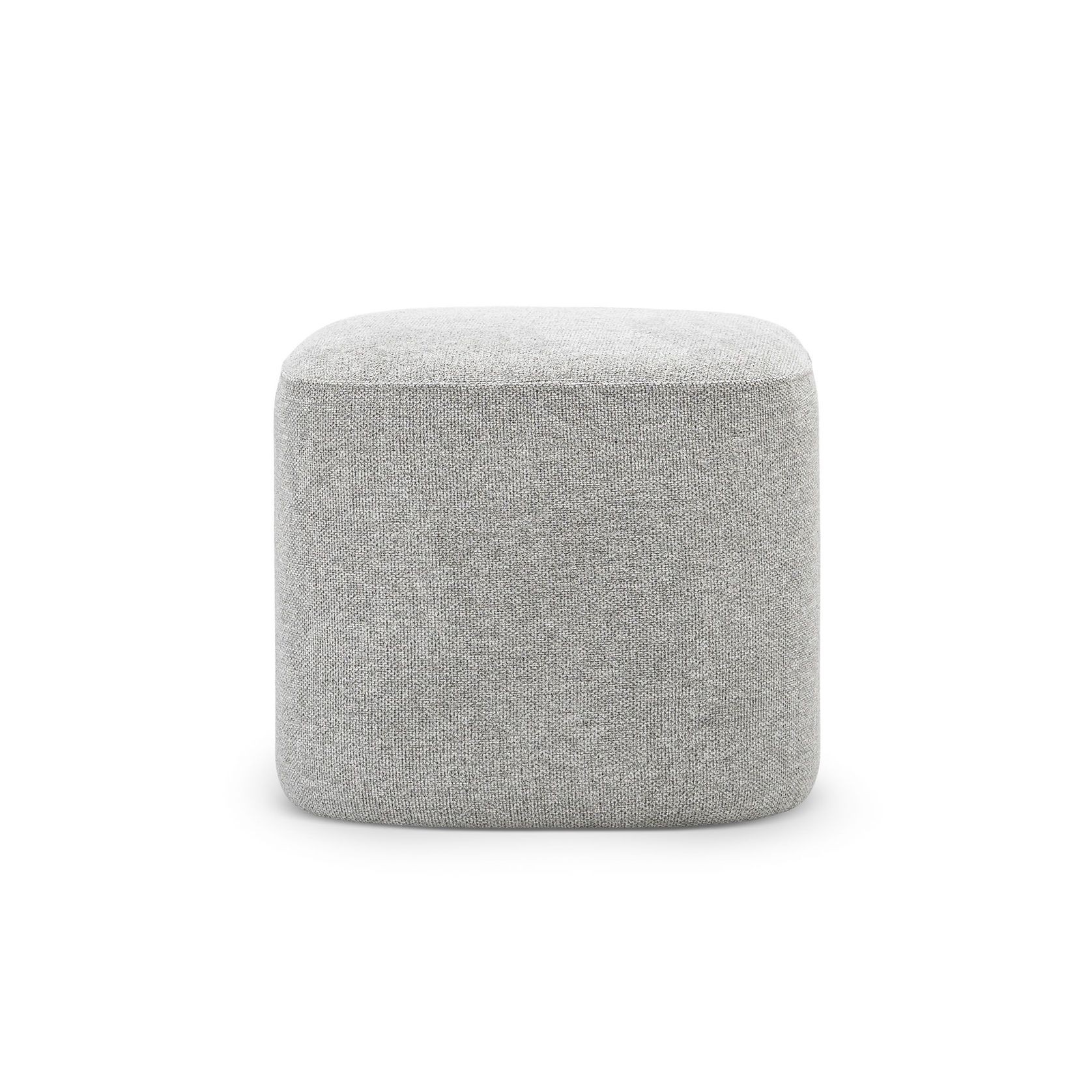 Podd Square Ottoman Stool | Hail Grey gallery detail image