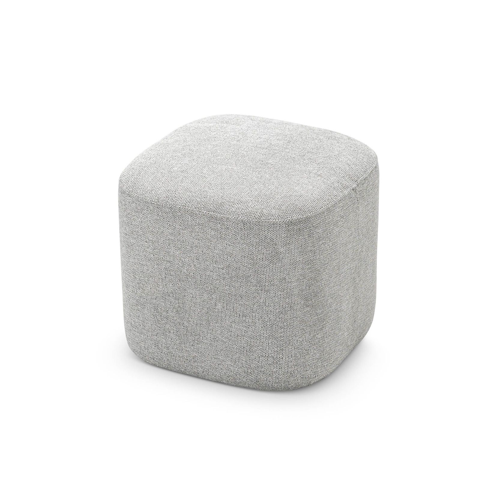 Podd Square Ottoman Stool | Hail Grey gallery detail image