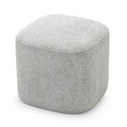 Podd Square Ottoman Stool | Hail Grey gallery detail image