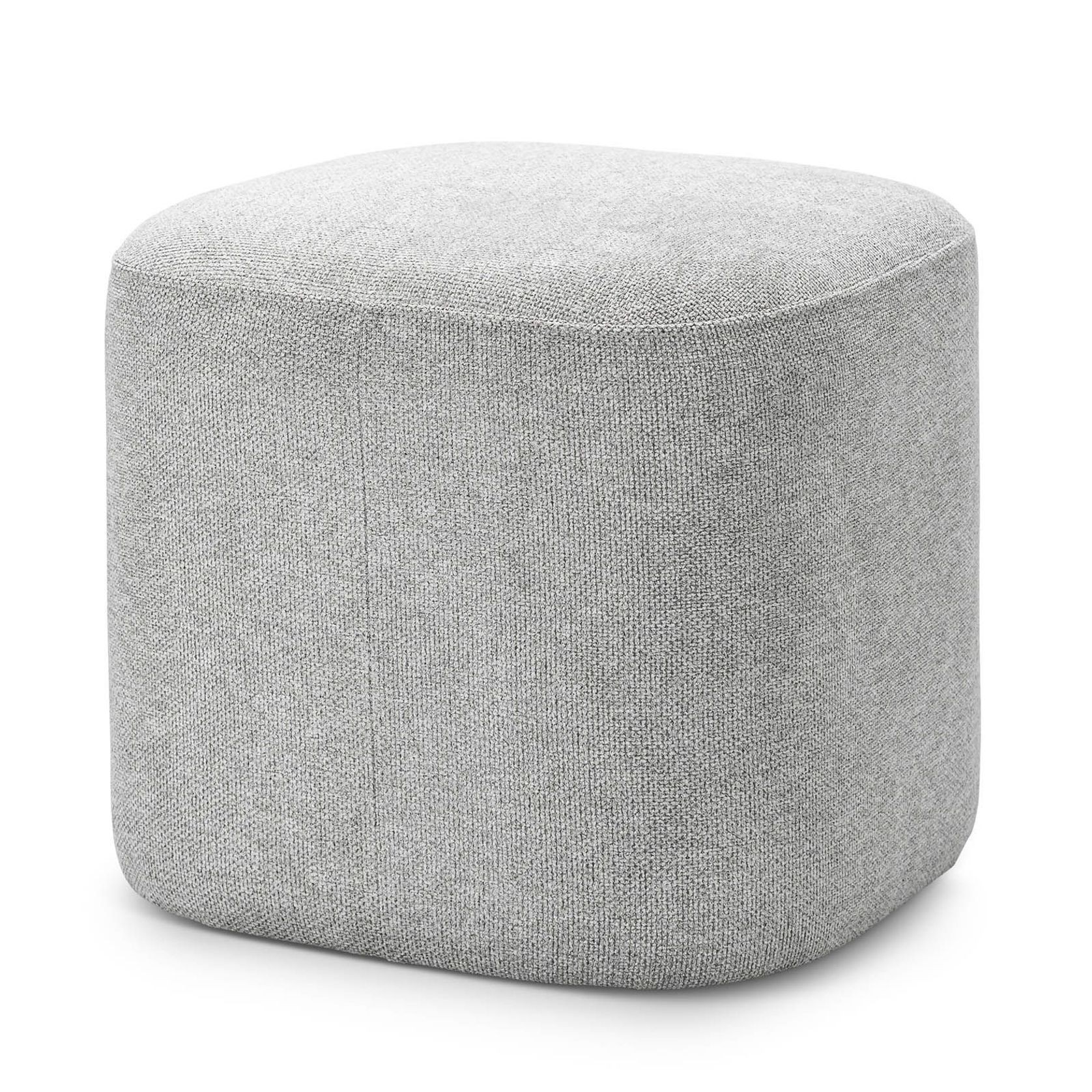 Podd Square Ottoman Stool | Hail Grey gallery detail image