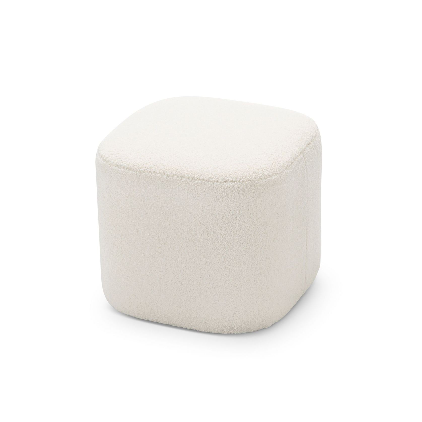 Podd Square Ottoman Stool | Cream Bouclé gallery detail image
