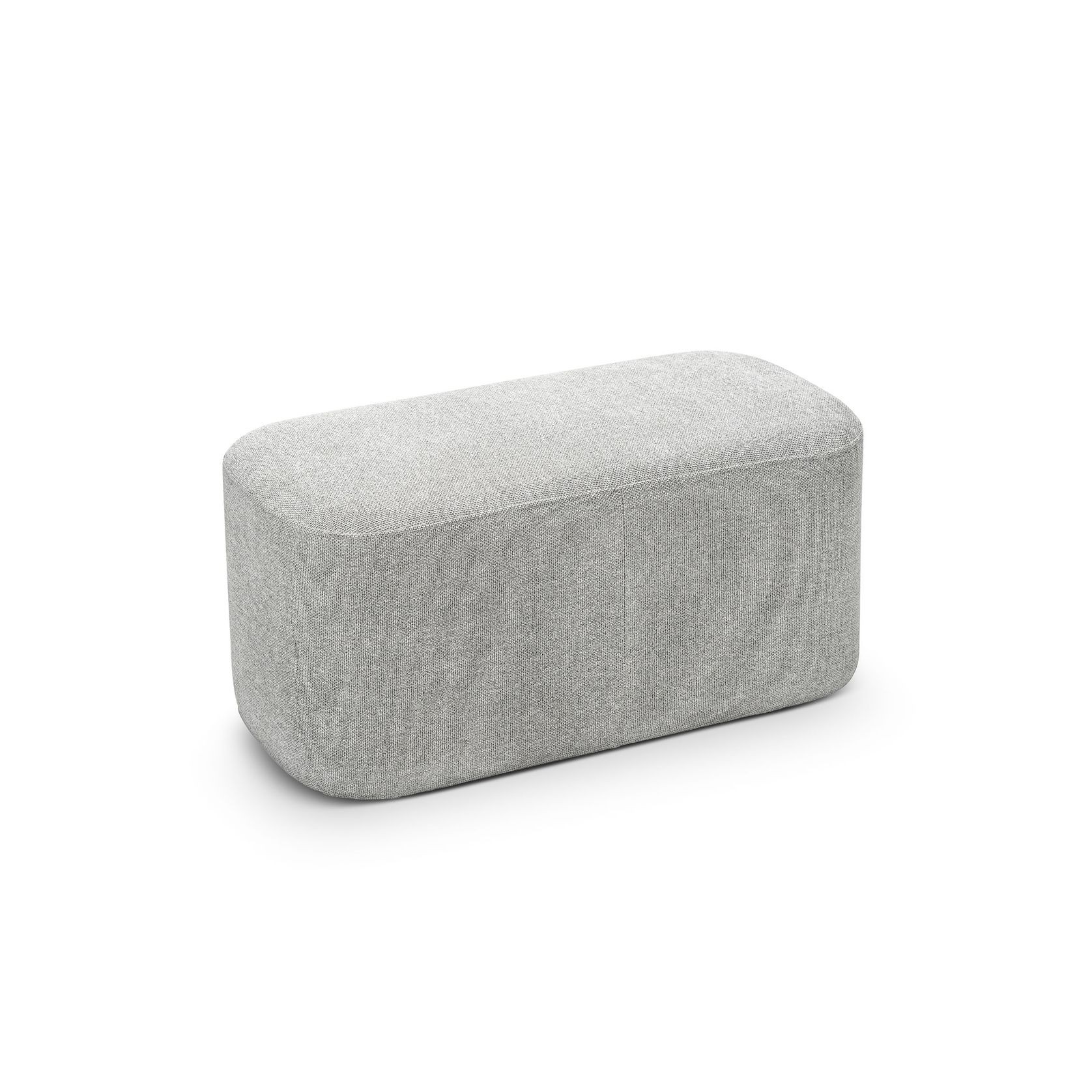 Podd Rectangle Ottoman Bench Stool | Hail Grey gallery detail image