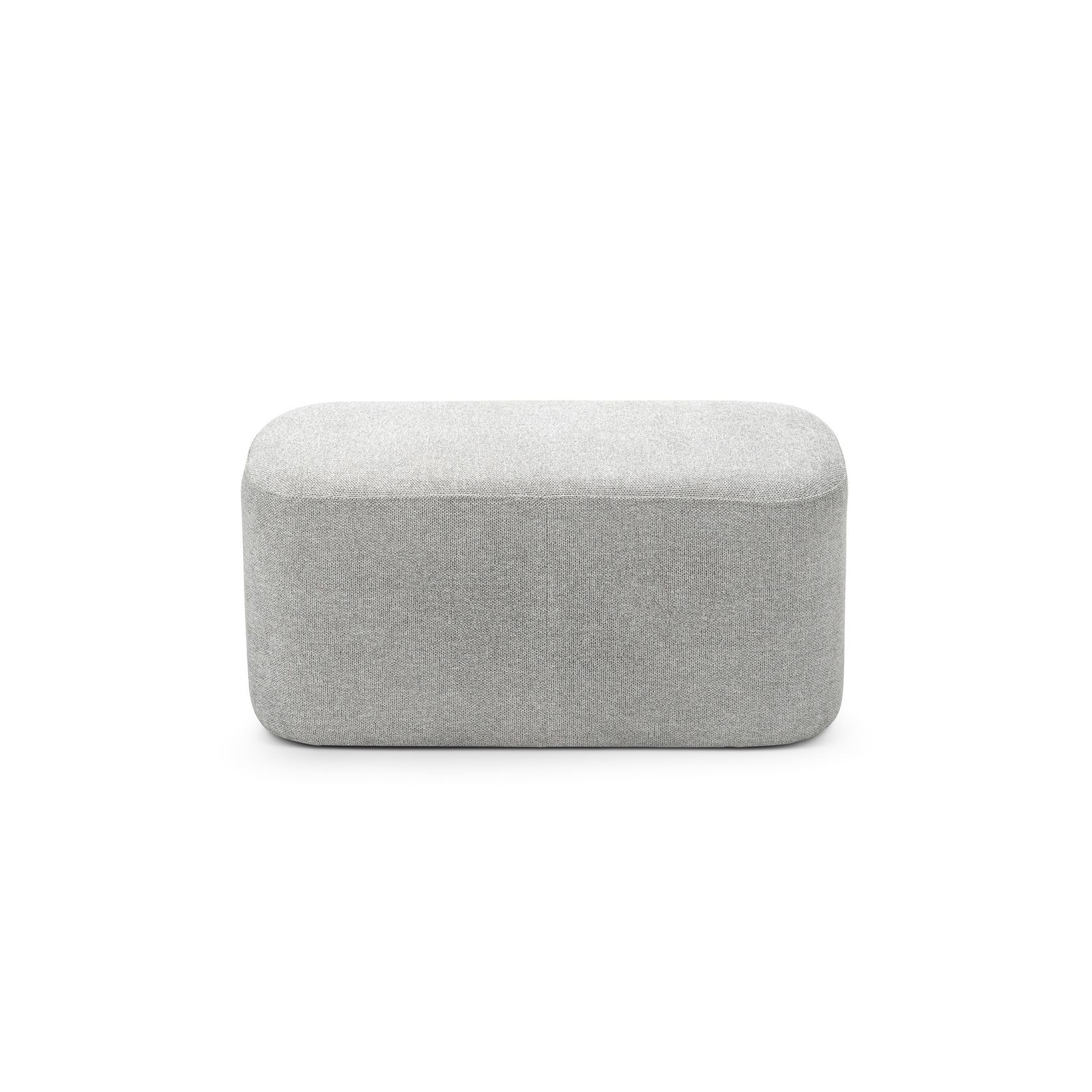 Podd Rectangle Ottoman Bench Stool | Hail Grey gallery detail image