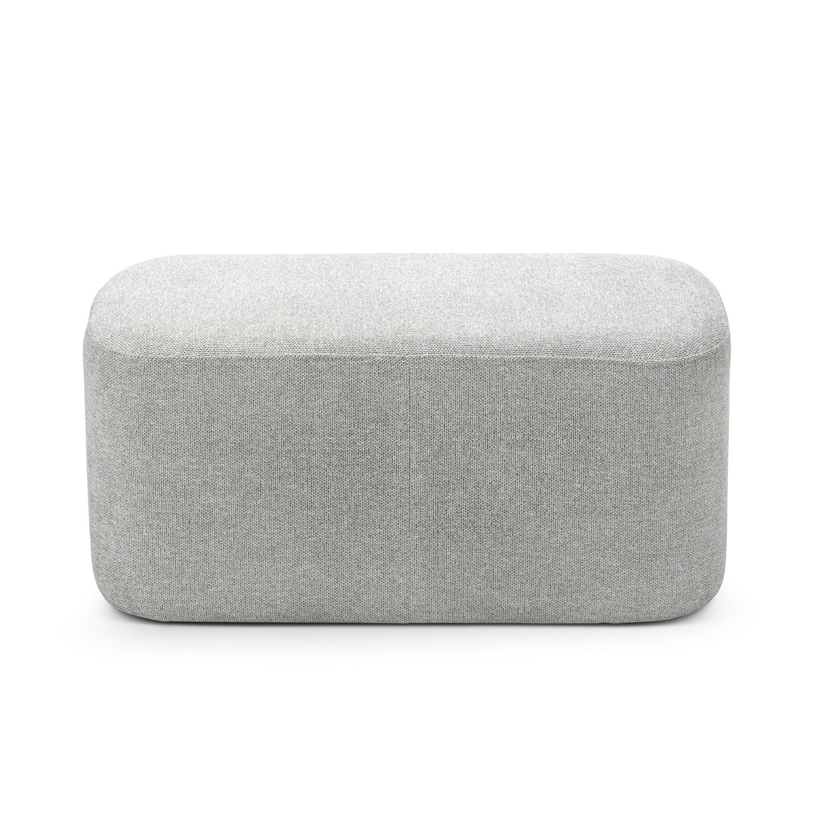 Podd Rectangle Ottoman Bench Stool | Hail Grey gallery detail image