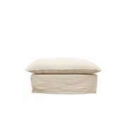 Lotus Slipcover Ottoman - Oatmeal gallery detail image
