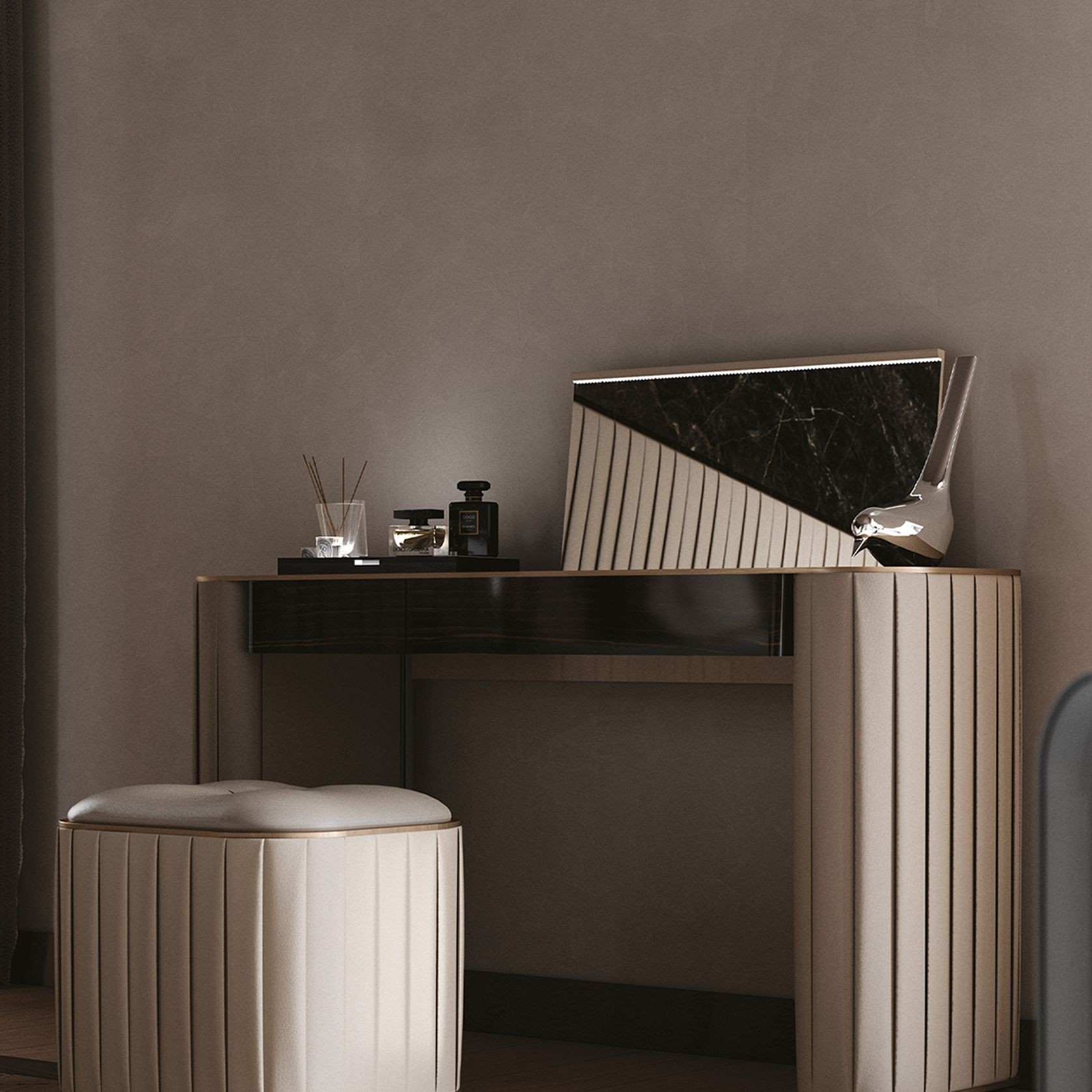 Plisse Ottoman gallery detail image