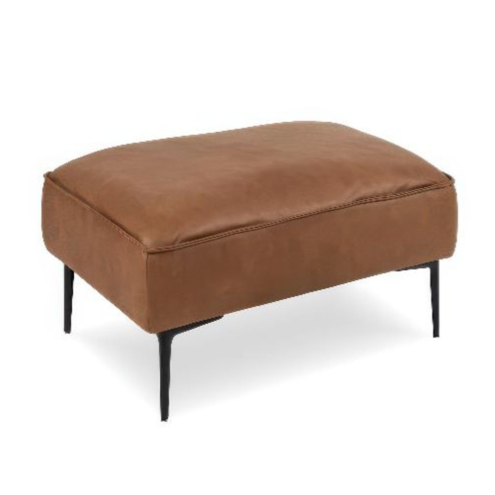 Enzo Ottoman - Leather Mix gallery detail image