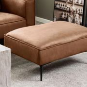 Enzo Ottoman - Leather Mix gallery detail image