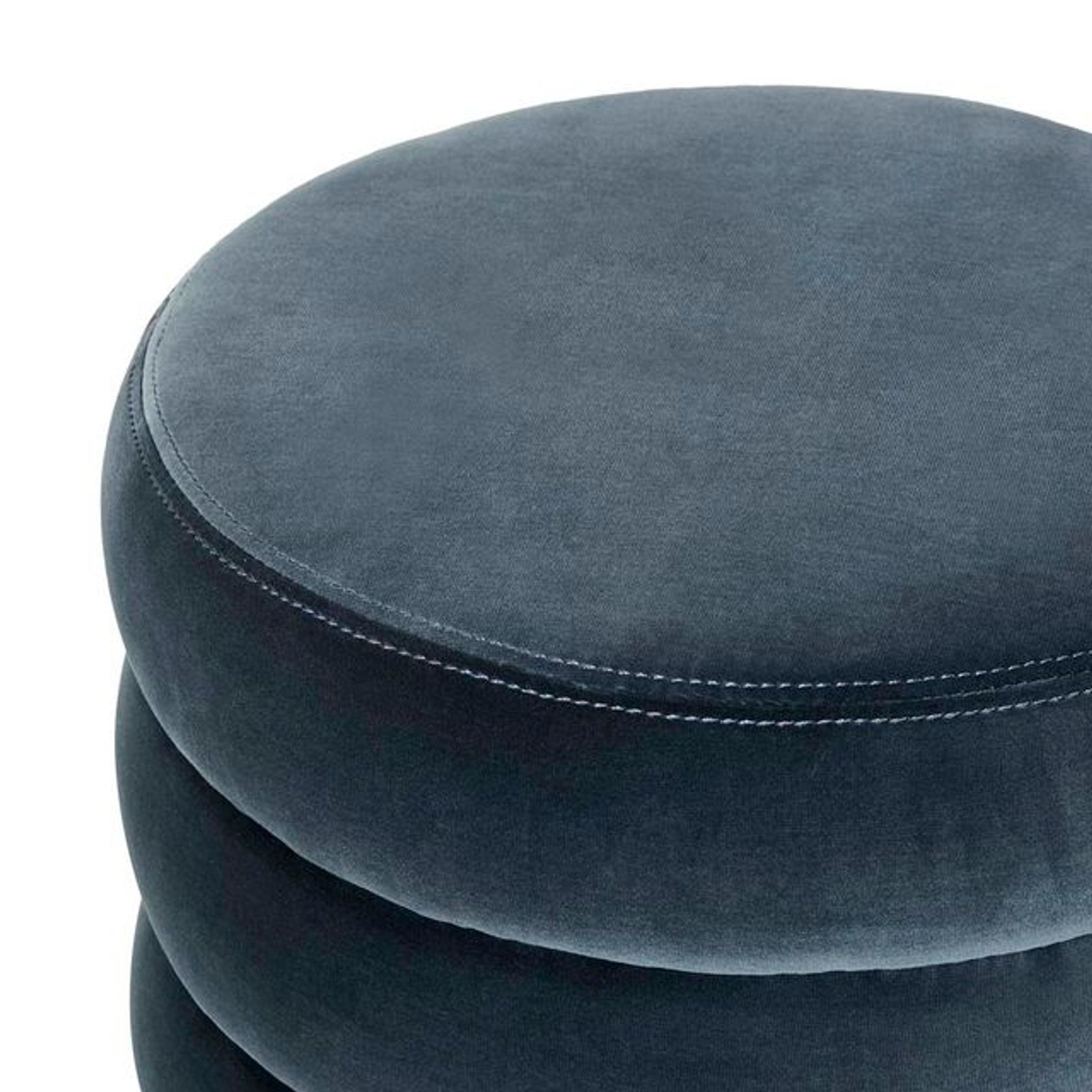 Kennedy Ribbed Small Round Ottoman gallery detail image
