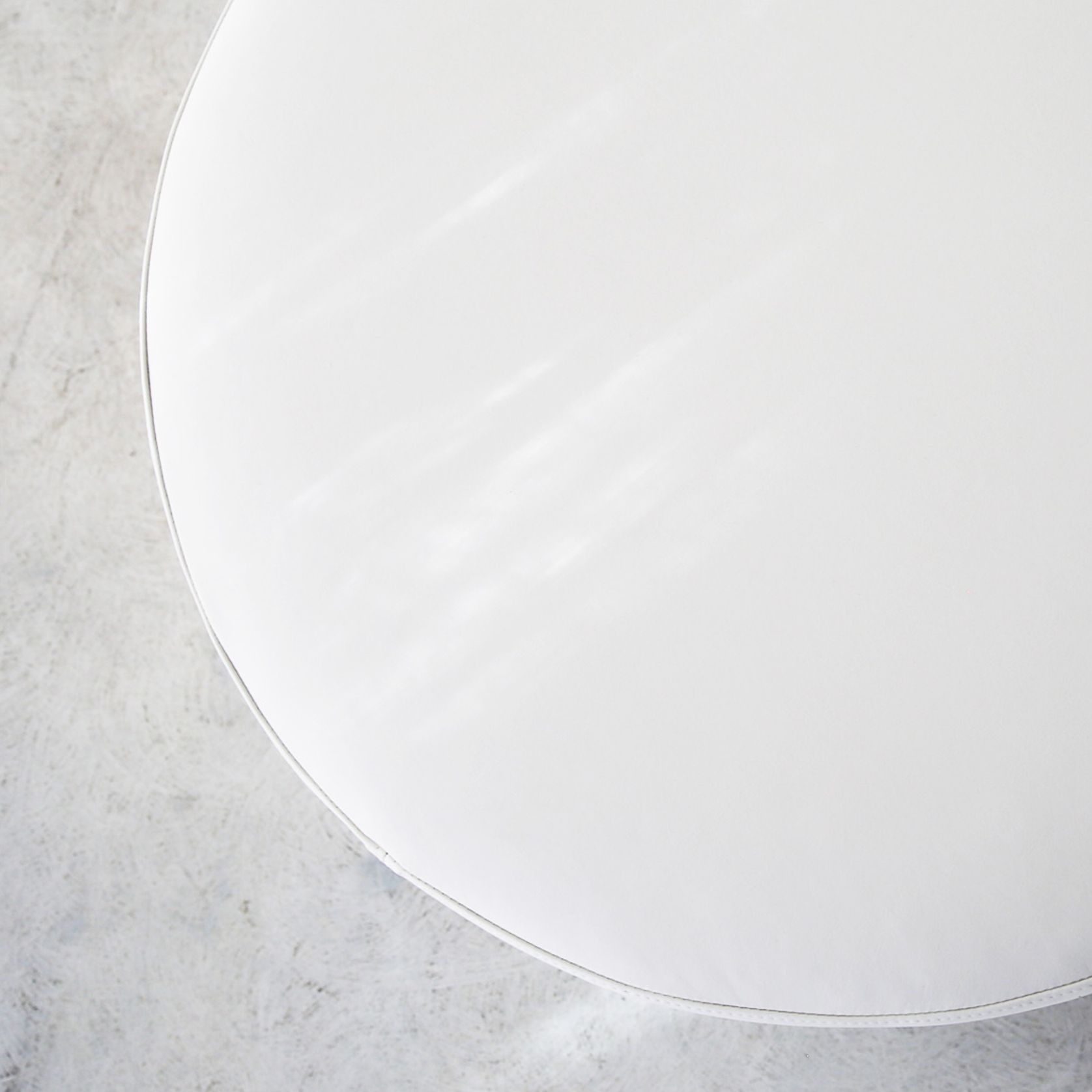 'Rio' Ottoman / Cream Leather gallery detail image