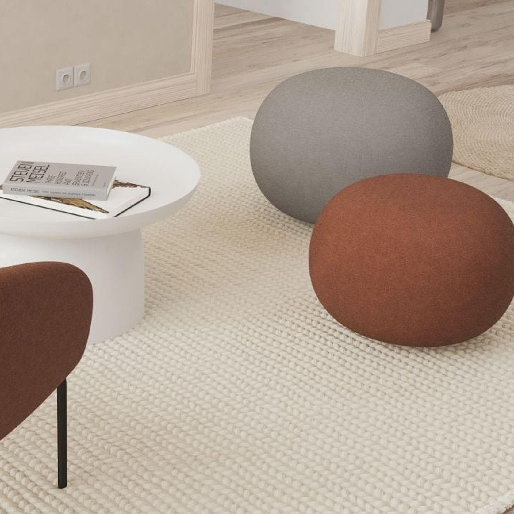 Small Ronde Pouf by Level gallery detail image