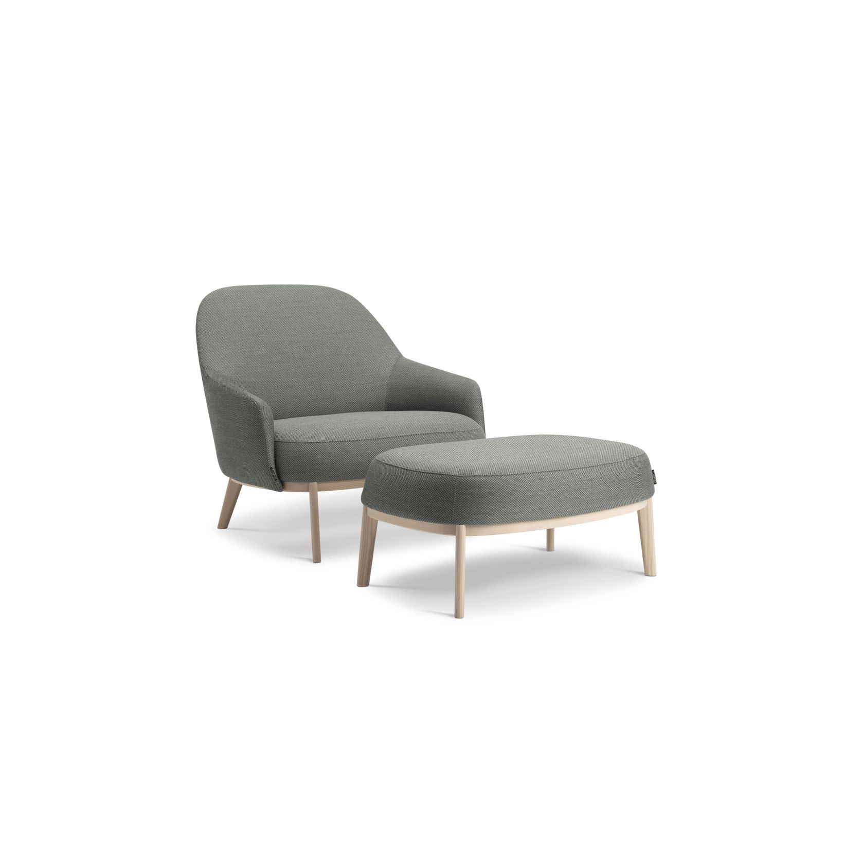Shift Wood Ottoman by Daniel Debiasi & Federico Sandri gallery detail image