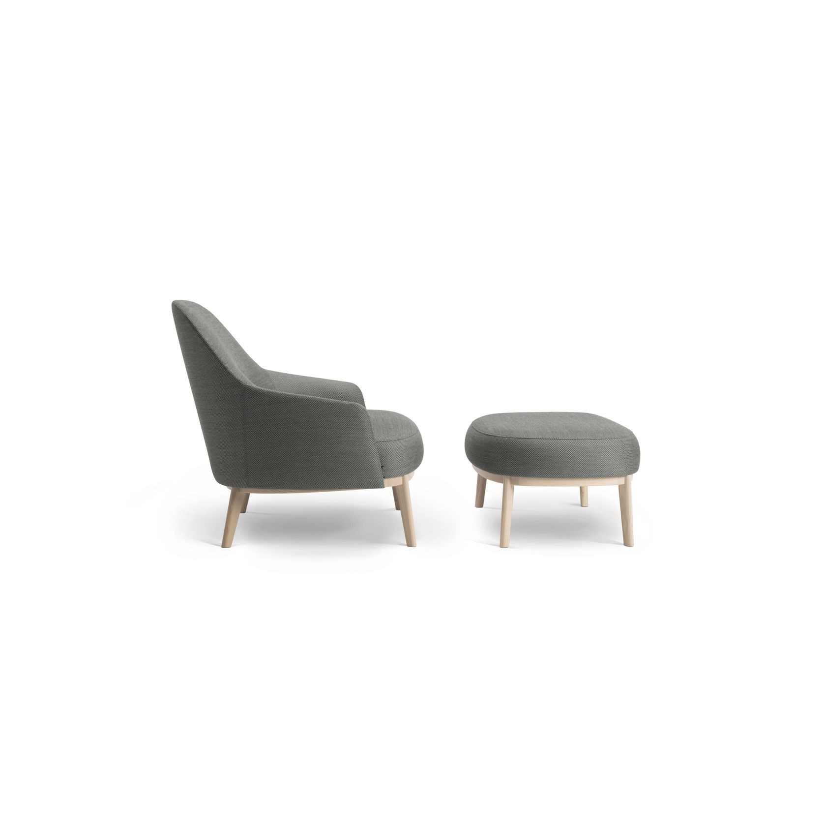 Shift Wood Ottoman by Daniel Debiasi & Federico Sandri gallery detail image
