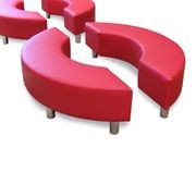 Curved ottoman gallery detail image