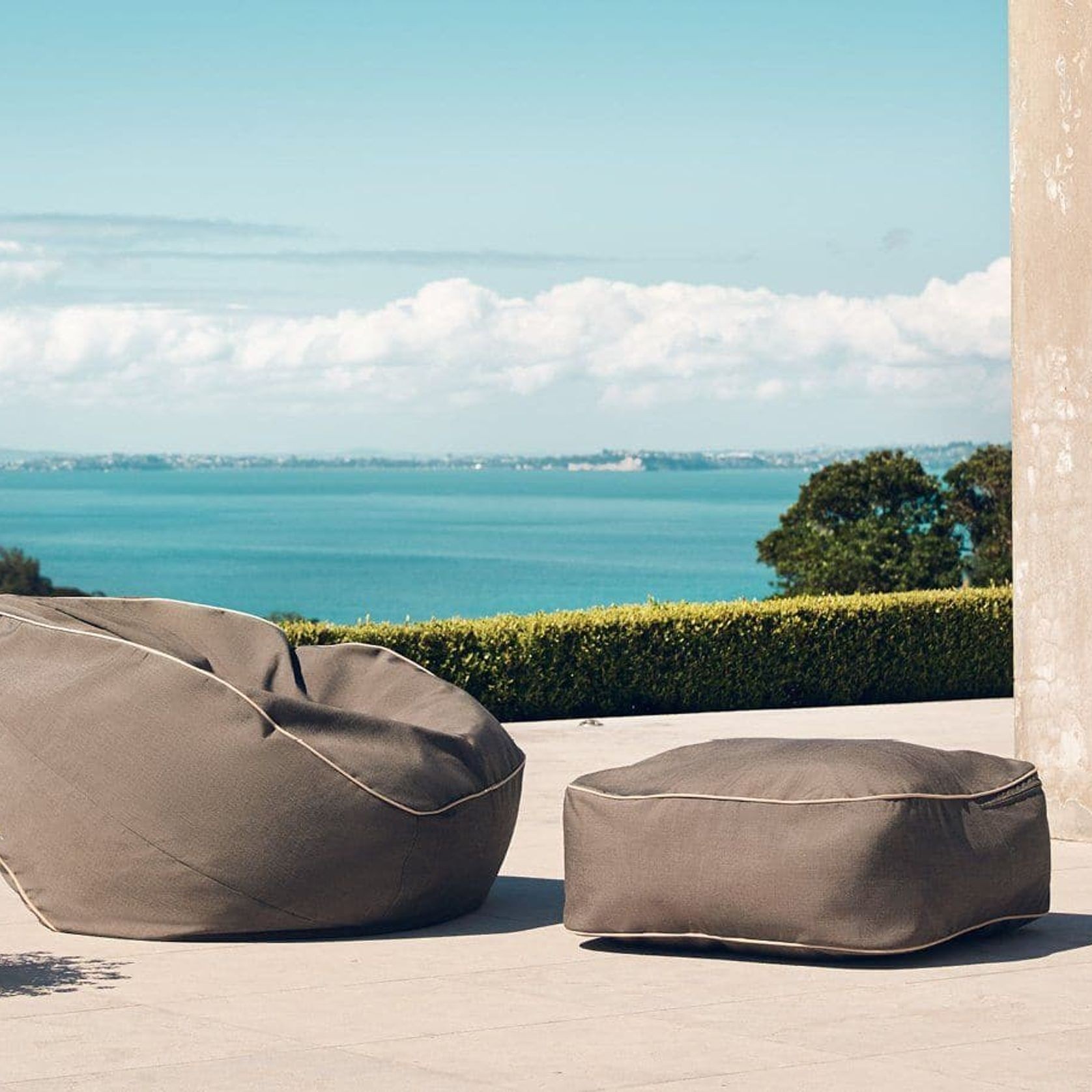 COAST | Marine Bean Ottoman gallery detail image