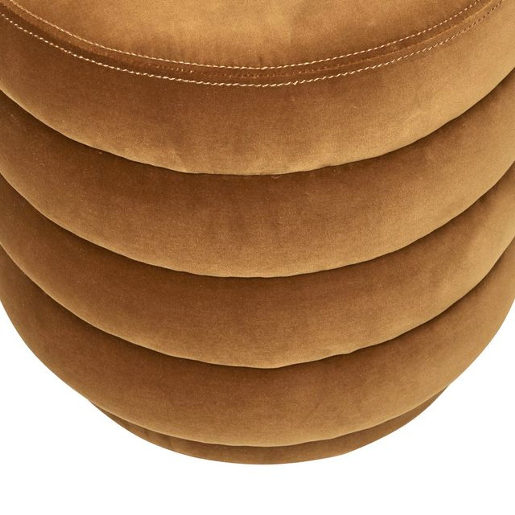 Kennedy Ribbed Small Round Ottoman gallery detail image
