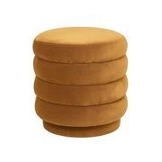 Kennedy Ribbed Small Round Ottoman gallery detail image