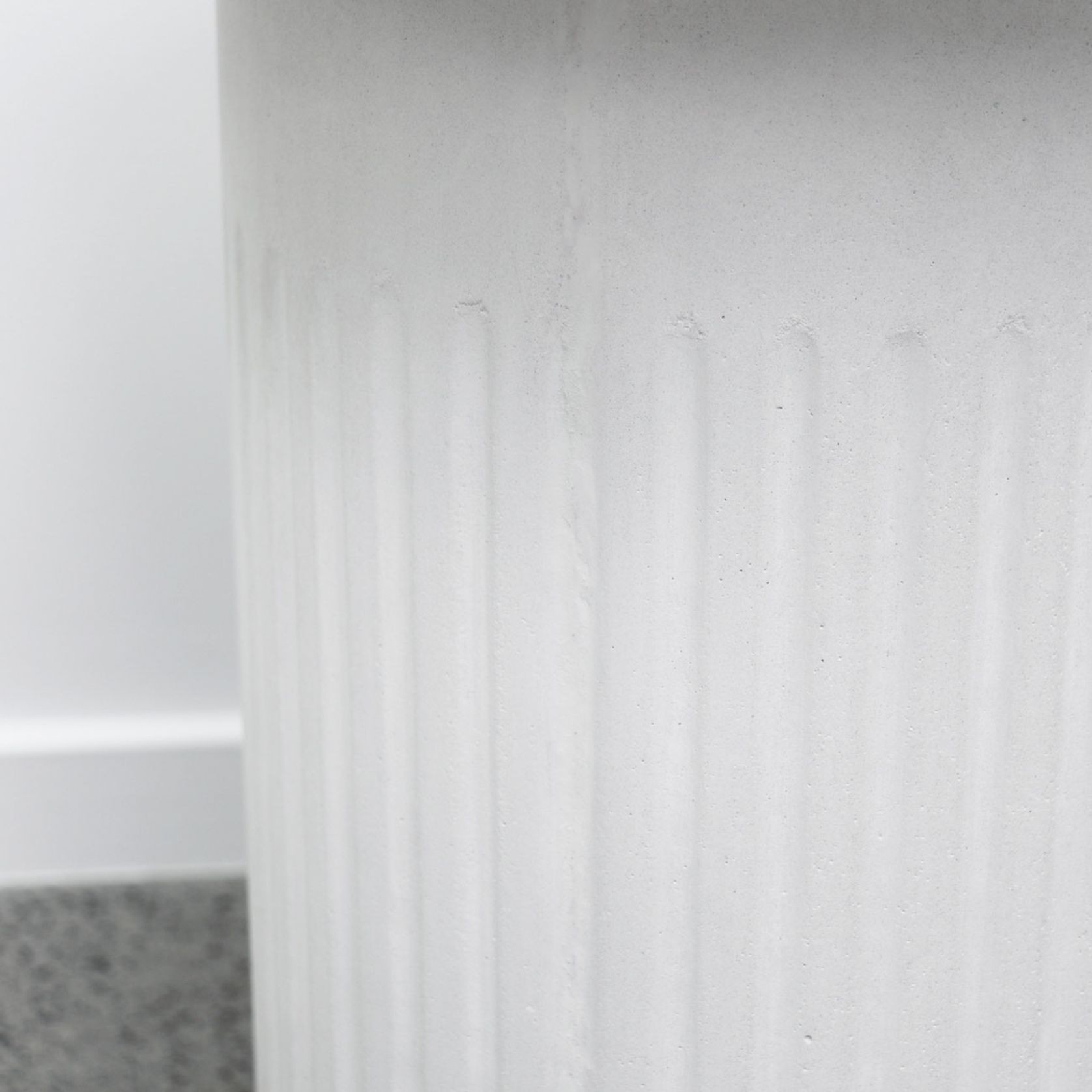 Roma Concrete Side Table - White gallery detail image