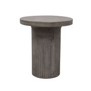 Roma Concrete Side Table - Grey gallery detail image