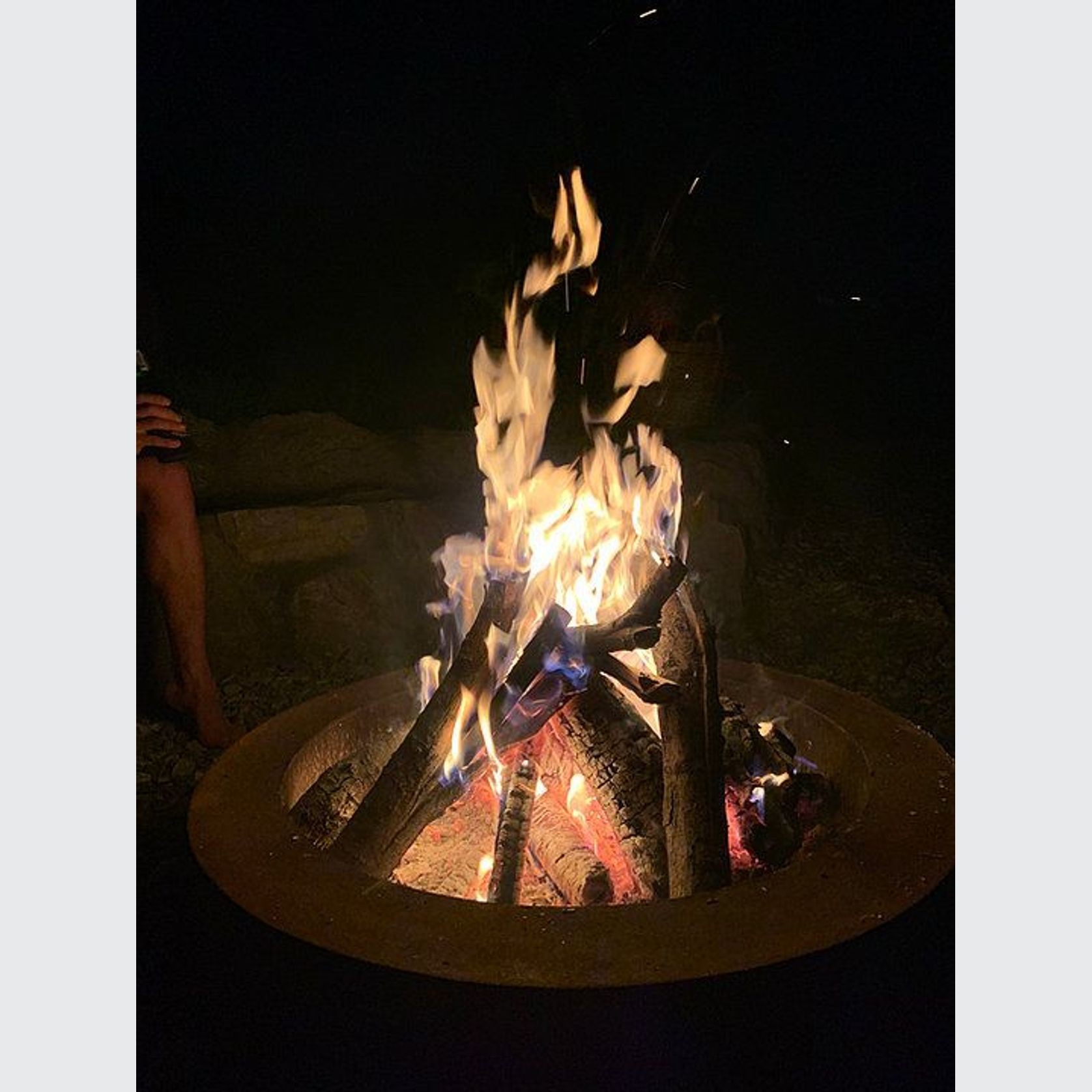 Steel Wheel Corten Fire Pit gallery detail image