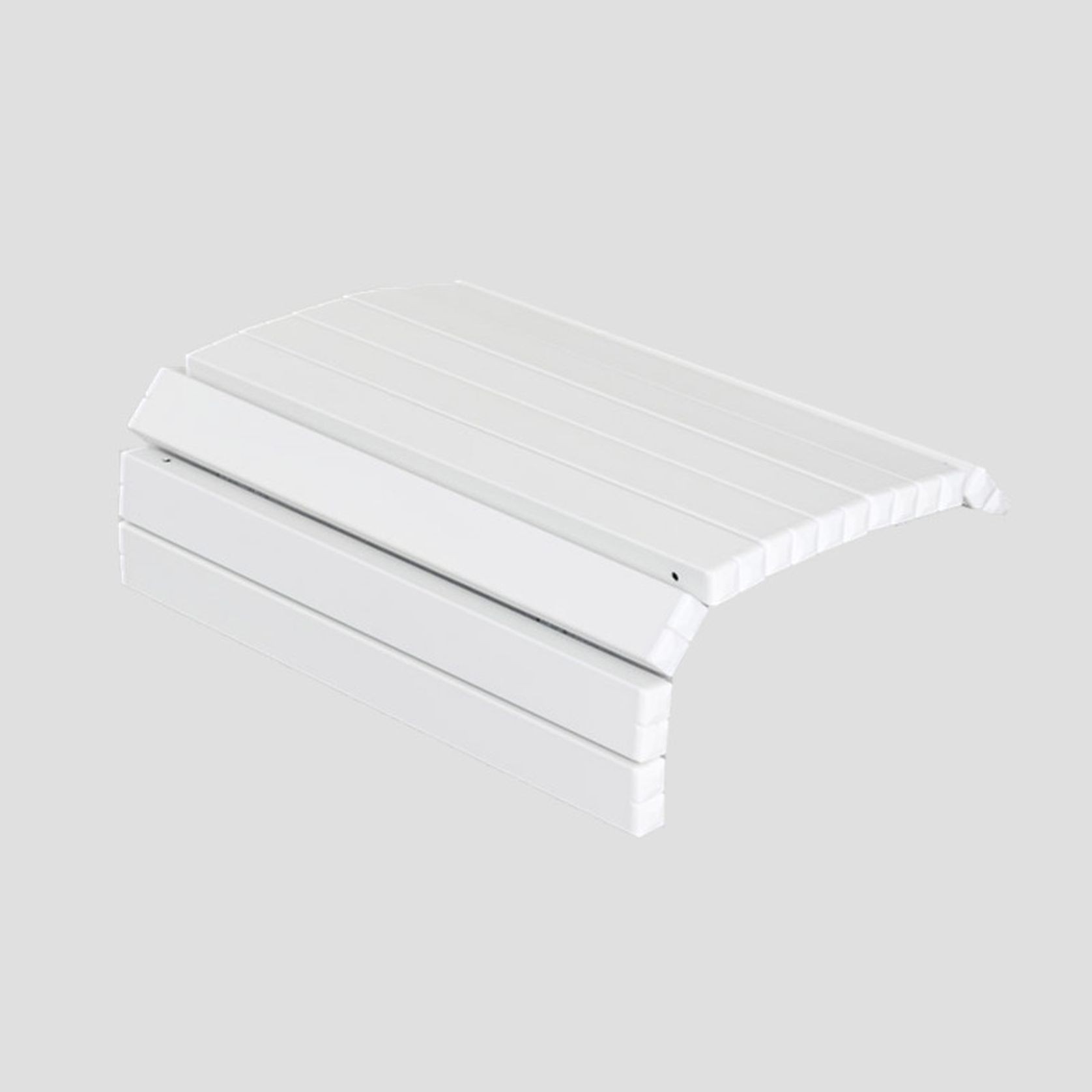 Outdoor Aluminium Slat Tray in White gallery detail image