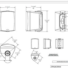 Paradigm On-Wall Speaker Stylus 270 Black gallery detail image