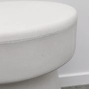 Mushroom Concrete Side Table / Stool - White gallery detail image