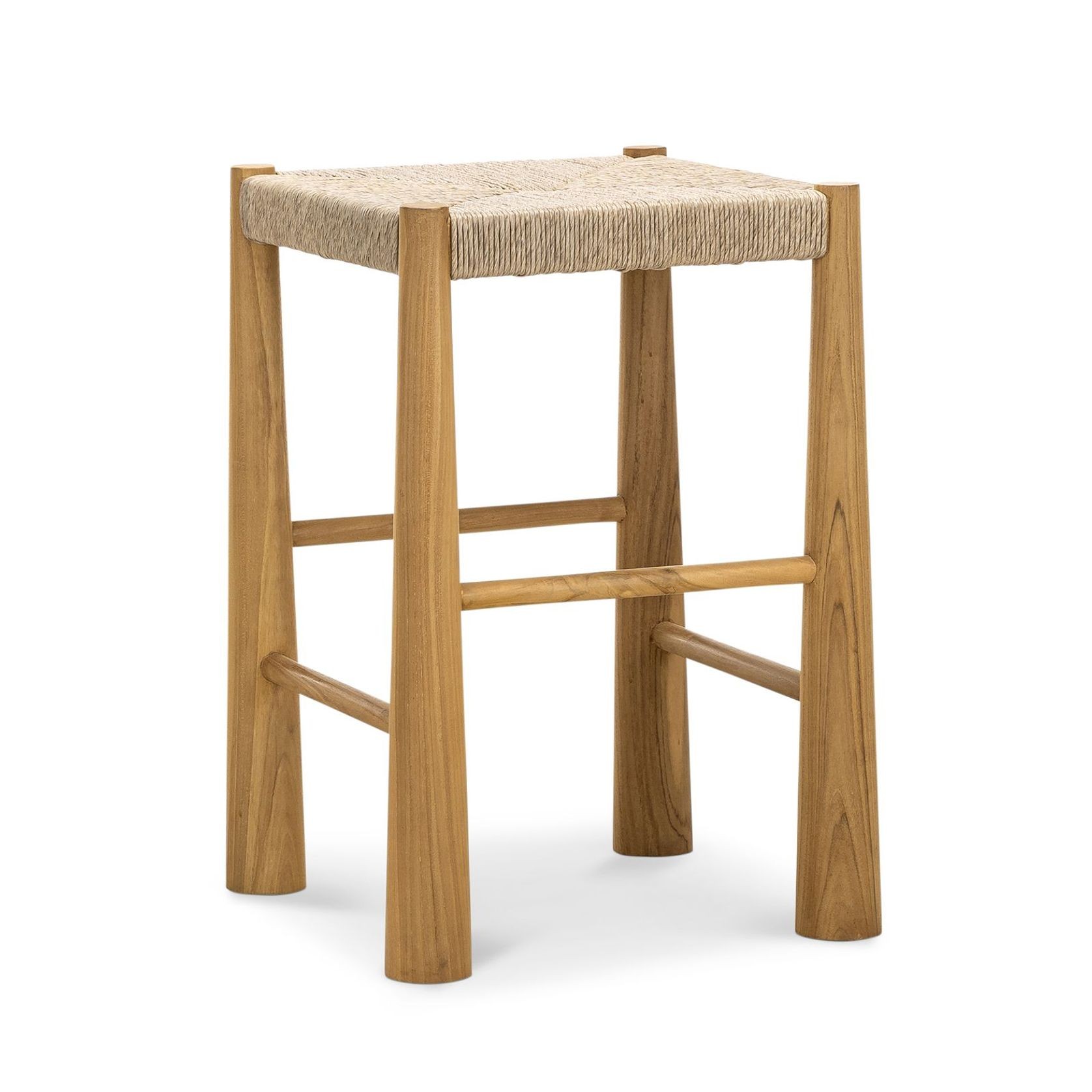 Caliste Woven Rope Barstool, Indoor & Outdoor gallery detail image