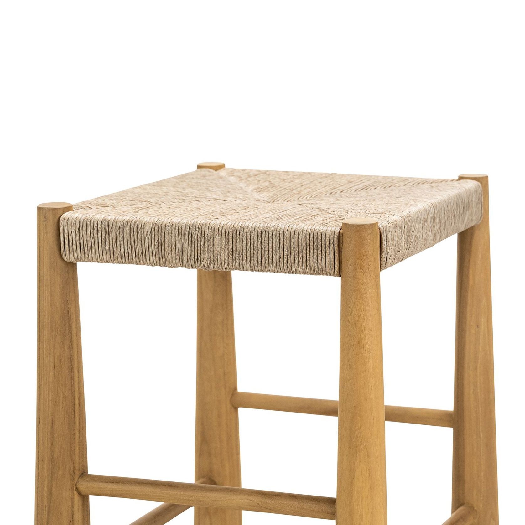 Caliste Woven Rope Barstool, Indoor & Outdoor gallery detail image