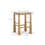 Caliste Woven Rope Barstool, Indoor & Outdoor gallery detail image