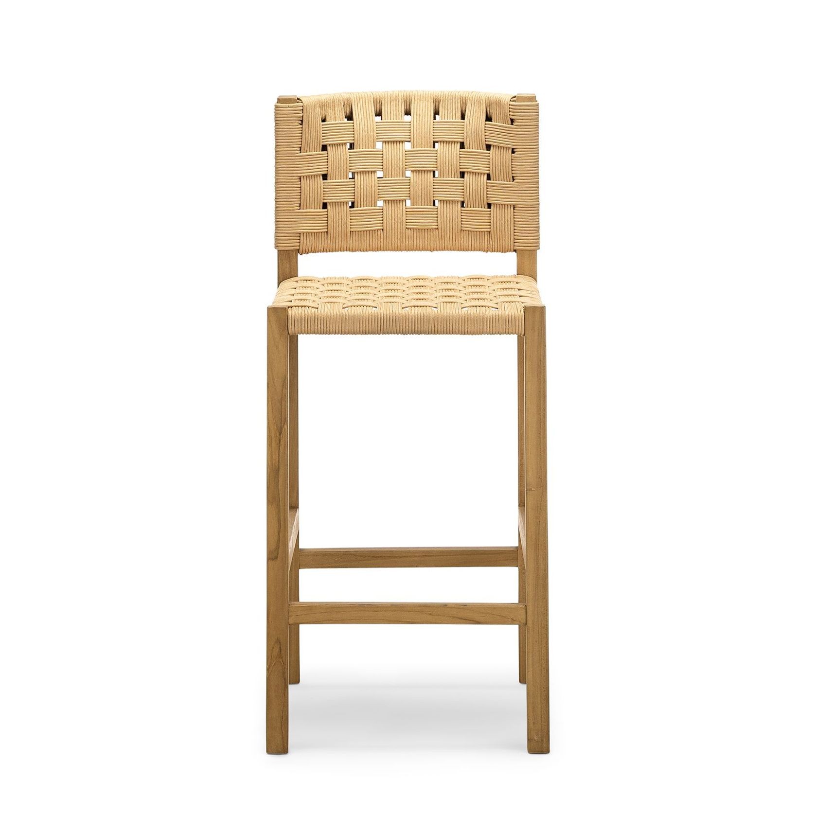 Kyren Woven Rope Counter Stool | Indoor & Outdoor gallery detail image