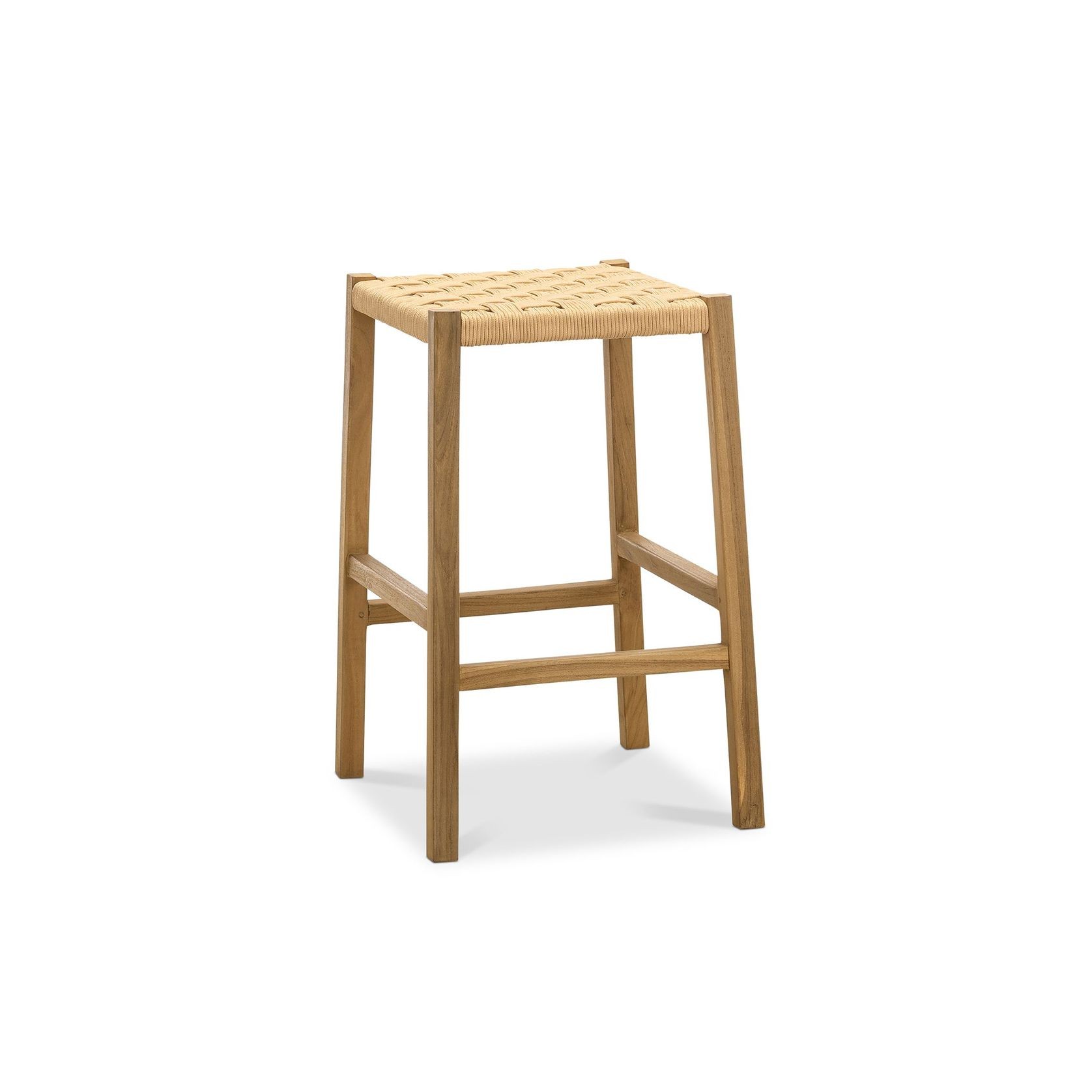 Kyren Woven Rope Barstool, Indoor & Outdoor gallery detail image