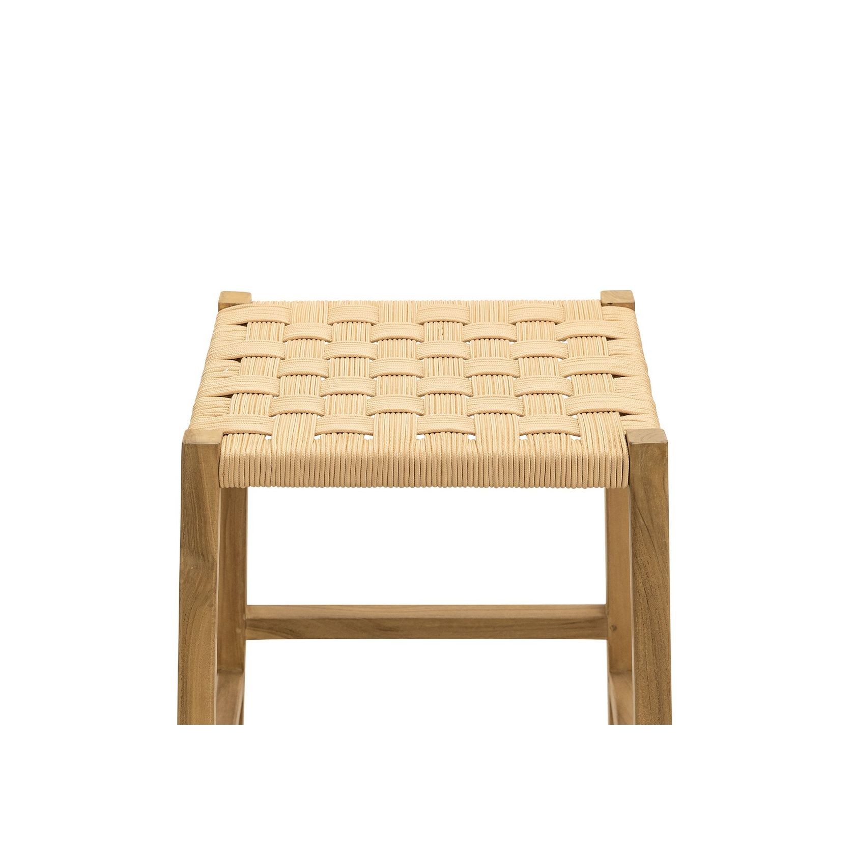 Kyren Woven Rope Barstool, Indoor & Outdoor gallery detail image