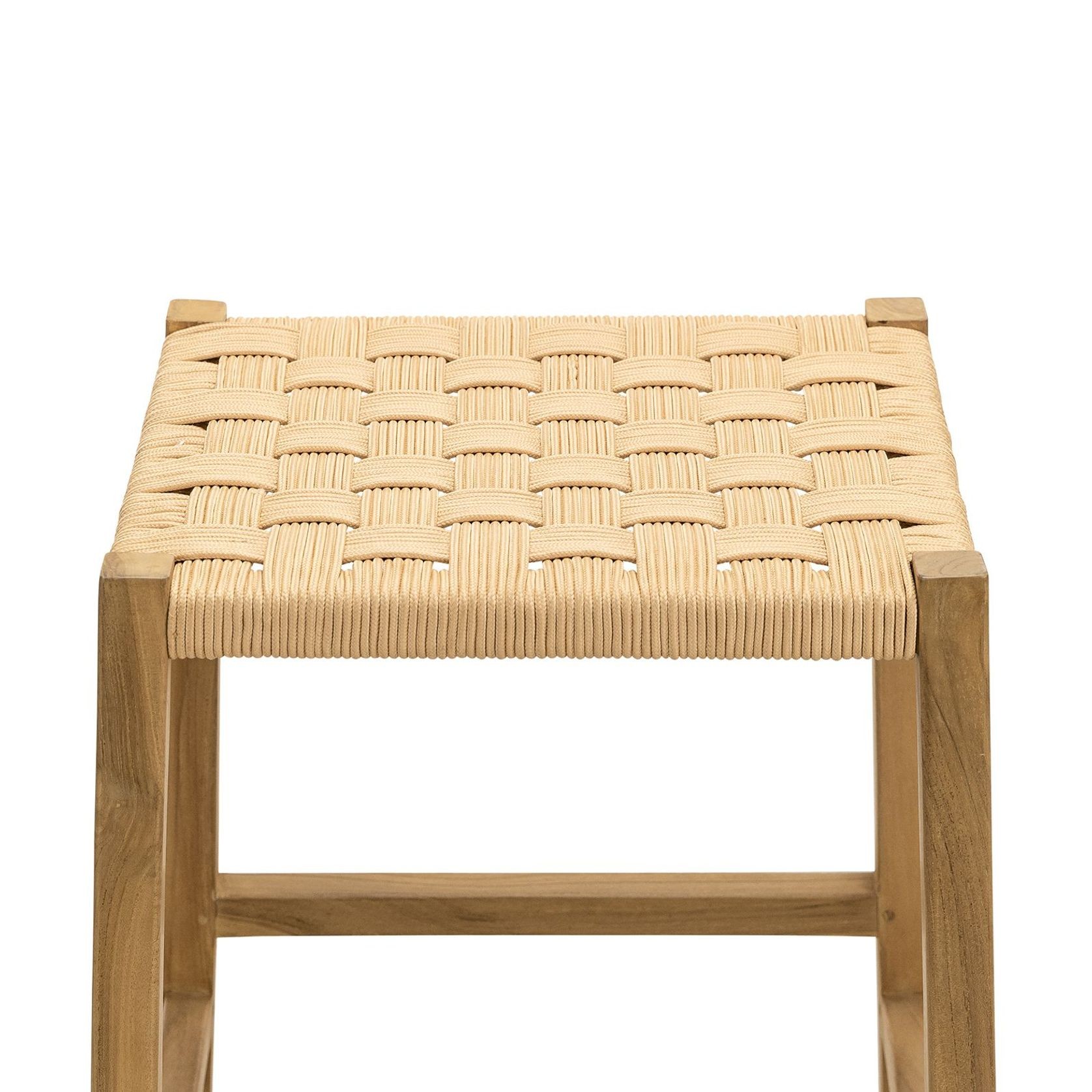 Kyren Woven Rope Barstool, Indoor & Outdoor gallery detail image
