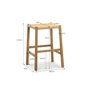 Kyren Woven Rope Barstool, Indoor & Outdoor gallery detail image