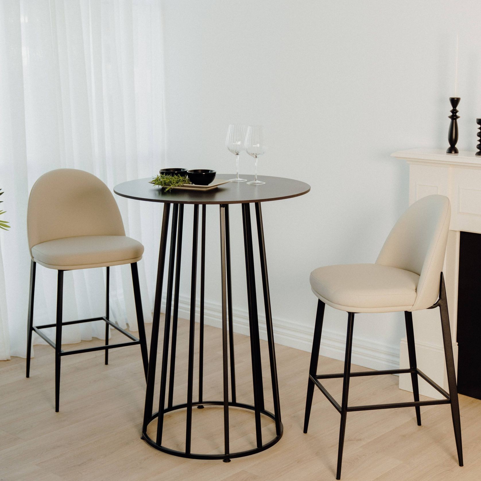 Devon Leather Bar Stool gallery detail image