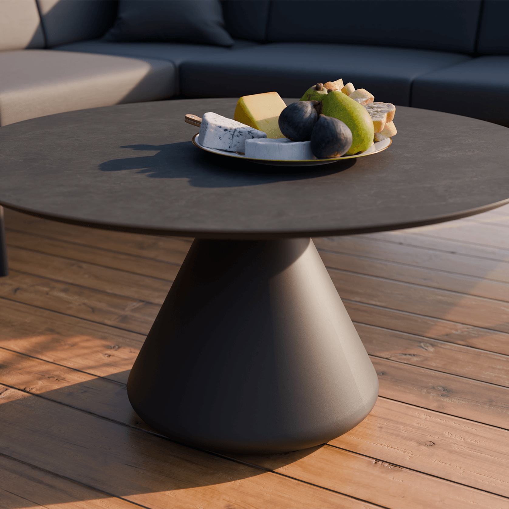 Kora Coffee Table 90cm Dia - CERAMIC - Outdoor gallery detail image